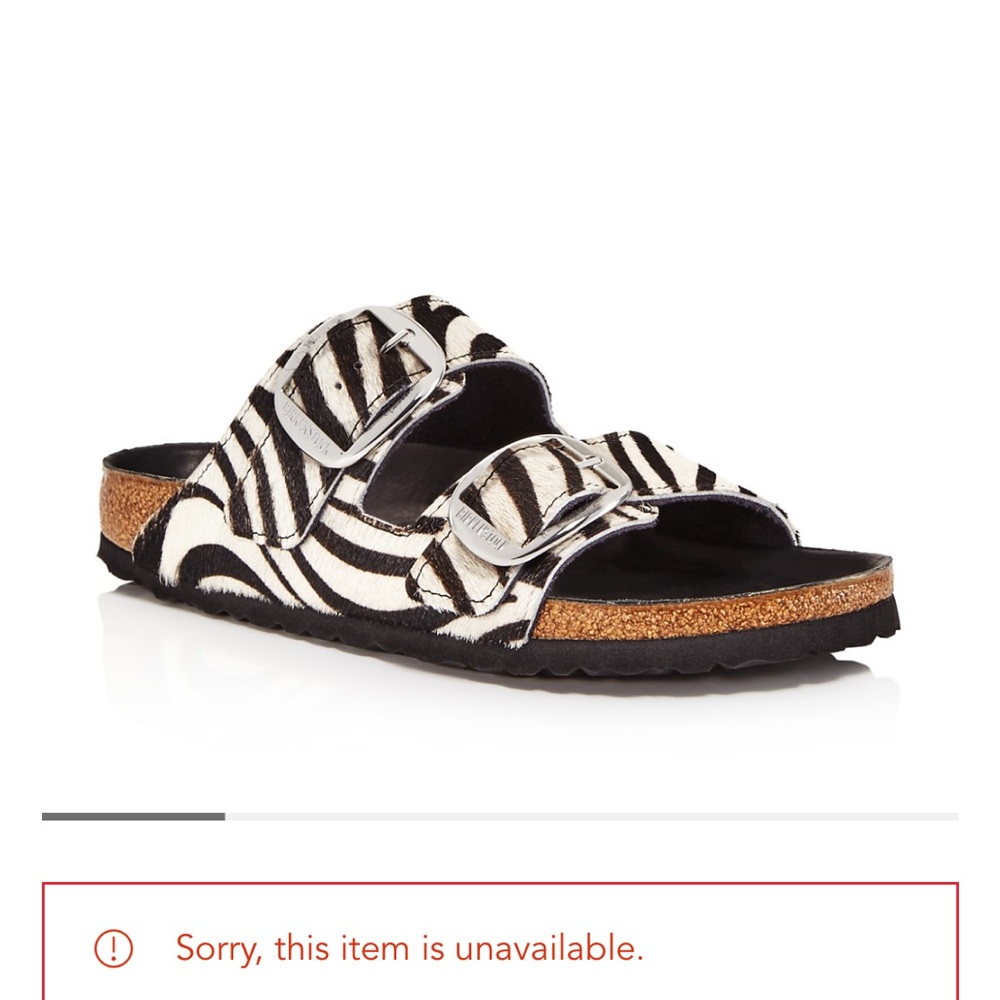 Birkenstock Arizona Zebra Calf Hair Ponyhair Sandals